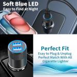 【MFi Certified】iPhone 16 Fast Car Charger, BARMASO 4.8A Dual USB Power Car Charger USB-C Fast Charging Cigarette Lighter + 2Pack Type-C Braided Cable for iPhone 16 Pro Max/15 Pro/Galaxy S24/S23/Pixel