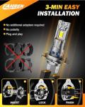 FAHREN 𝟓𝐭𝐡-𝐆𝐞𝐧 H7 LED Bulb, 𝟔𝟎𝟎𝟎𝟎𝐋𝐌 𝟏𝟐𝐗 Ultra Brighter H7 Fog Light, No Adapter Required Easy Install, 𝟏:𝟏 Mini Size Plug and Play, Canbus Ready, Non-Polarity, Pack of 2