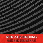 Motor Trend FlexTough™ Advanced Black Rubber Car Floor Mats – Heavy Duty Trim to Fit All Weather Floor Mats for Cars Truck SUV - Automotive Car Interior Floor Liner Protection - Universal Fit