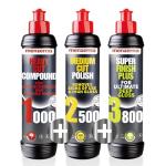 menzerna Polishing Set – HCC1000, MCC2500 & 3800 | 3-Step System for Scratch Removal, Swirl Elimination & Mirror-Like Finish