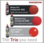 menzerna Polishing Set – HCC1000, MCC2500 & 3800 | 3-Step System for Scratch Removal, Swirl Elimination & Mirror-Like Finish