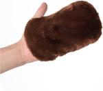 YUET 3PCS Shoe Brush Set - Premium Horsehair Brushes,High Shine Polishing Buffing Brushes with Natural Horsehair Bristle, Plush Polishing Glove for Boots, Shoes, Car Seats, Sofas Buffing Polishing