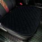 surpassme 2 Comfortable Car Seat Covers Universal Front Seat Coves for Car Accessories with Storage Pockets, Padded Car Interior Covers for Automotive, SUV, Truck, and Van (Black)