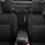 CAR PASS 3D Air Mesh Car Seat Covers Full Sets w/5mm Sponge, 4Pcs Waterproof Car Floor Mats, Steering Wheel Cover Universal Fit for SUV Sedan Truck, Airbag Compatible Automotive Interior(Black)