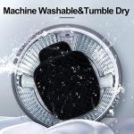 surpassme 2 Comfortable Car Seat Covers Universal Front Seat Coves for Car Accessories with Storage Pockets, Padded Car Interior Covers for Automotive, SUV, Truck, and Van (Black)