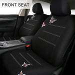 Osilly 9PCS Full Set Car Seat Covers, Automotive Front and Rear Split Bench Protector Cover Set, Light Breathable Durable Washable, Airbag Compatible, Universal for SUV, Truck, RV, Van, Sedan