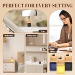 Car Air Freshener Hanging, 3 Pcs Mahogany Teakwood, Sandalwood & Oud, Cedarwood & Cypress, Wooden Scent Air Fresheners Diffuser for Car, 45+ days Long Lasting Fragrance, 0.27 FL OZ/8ML