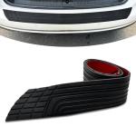 Car Rear Bumper Protector Guard, Concave and Convex Anti-Slip Design PVC Rubber Plastic Anti-Scratch Protection Sticker, Modification Accessories, Universal for Most Cars (Black)