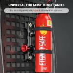 MOLLE Panel Fire Extinguisher Mount Kit-Quick Release Car Fire Extinguisher Mount Bracket for 1-2in Tactical Rigid MOLLE Panel Holes.Fire Extinguisher Holder Fits MOLLE Panels Accessories for Vehicle.