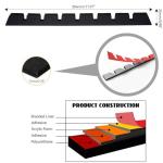 Universal Front Bumper Scrape Guard Skid Plate Protection for Lowered Cars, Protect Bumper with Durable Anti-Scratch Protection-8 Pieces kit