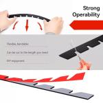 Universal Front Bumper Scrape Guard Skid Plate Protection for Lowered Cars, Protect Bumper with Durable Anti-Scratch Protection-8 Pieces kit