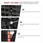 MOLLE Panel Fire Extinguisher Mount Kit-Quick Release Car Fire Extinguisher Mount Bracket for 1-2in Tactical Rigid MOLLE Panel Holes.Fire Extinguisher Holder Fits MOLLE Panels Accessories for Vehicle.