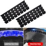 Universal Front Bumper Scrape Guard Skid Plate Protection for Lowered Cars, Protect Bumper with Durable Anti-Scratch Protection-8 Pieces kit