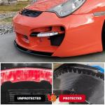 Universal Front Bumper Scrape Guard Skid Plate Protection for Lowered Cars, Protect Bumper with Durable Anti-Scratch Protection-8 Pieces kit