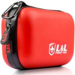 120-Piece First Aid Kit for Travel,Car & Emergency Survival - Compact Waterproof Medical Supplies with Trauma Bandages,Burn Gel & Fever Cooling Patch | Portable for Camping,Hiking,Sports(Red)