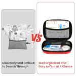 120-Piece First Aid Kit for Travel,Car & Emergency Survival - Compact Waterproof Medical Supplies with Trauma Bandages,Burn Gel & Fever Cooling Patch | Portable for Camping,Hiking,Sports(Red)