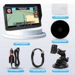 9'' GPS Navigator for Car Truck RV - Touchscreen Navigation System with Sun Visor, 2025 North America Maps Free Lifetime Updates, Voice Guidance, Speed Alert, GPS Navigation for All Vehicles