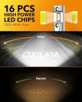OXILAM 9012 LED Bulb HIR2 Bulb, 40000LM 60W, Ultra-Bright, 5 Min Quick Install, 50000H Lifespan, No Flicker, 99% Compatibility