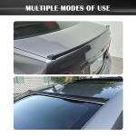 4.9Ft Spoilers for Cars - 3D Glossy Rear Spoiler Wing for Car Decorations - Universal Punch-Free Rubber Trunk Spoiler Lip Fits Car Exterior Accessories Tailgate Roof Bumper (Black)