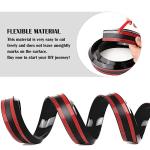 4.9Ft Spoilers for Cars - 3D Glossy Rear Spoiler Wing for Car Decorations - Universal Punch-Free Rubber Trunk Spoiler Lip Fits Car Exterior Accessories Tailgate Roof Bumper (Black)