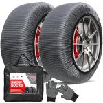K-Musculo Snow Socks for Tires, Snow Socks Snow for Car SUV Pickup Easy to Use, Ultimate Grip, Washable.100 KM Safely In The Snow, EU EN-16662-1 Certififed(2 PACKS)-M