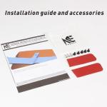 NARPES Universal Rear Window Roof Spoiler Wing Gloss Black Compatible with Most Hatchback/SUV/Wagon Hatch Mount