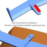 NARPES Universal Rear Window Roof Spoiler Wing Gloss Black Compatible with Most Hatchback/SUV/Wagon Hatch Mount