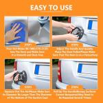 JONURMAFY 3 Pack Car Dent Remover Tool for Car, Car Dent Puller Kit Auto Body Dent Remove, Suction Cup for Car Dent Repair Kit, Car Dent Removal Kit Body Repair Dent Removal Tools (Black+Orange)