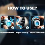 Air Jungles New Car Scent Car Air Freshener Clip, 6 Vent Clips, 4ml Each, Long Lasting Air Freshener, Up to 180 Days Odor Eliminator