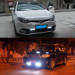 YIJINSHENG Auto 2PCS Fit 6 LED High Power LED Daytime Running Lights Driving Lamp Universal Fit LED Car Fog Light