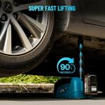 Seesii Electric Car Jack Battery-Powered, 5Ton 21V Cordless Car Hydraulic Jack with 4.0Ah Battery & Remote Control, Portable Emergency Tire Change Tool for Sedan SUV MPV Pickup