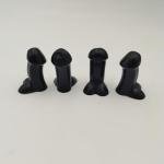 4 Pcs Prank Tire Valve Stem Caps, Tire Air Caps Wheel Accessories Universal for Cars,Trucks,Motorcycles,SUV (Black)