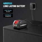 Seesii Electric Car Jack Battery-Powered, 5Ton 21V Cordless Car Hydraulic Jack with 4.0Ah Battery & Remote Control, Portable Emergency Tire Change Tool for Sedan SUV MPV Pickup