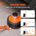 VEVOR Air Jack, 5 Ton/11000 lbs Triple Bag Air Jack, 4-10 S Lifting Pneumatic Jack with Heightened Column Lift up to 21.5"& Adjustable Handle, with Thick Rubber Pad, Fits for Car, SUV, Pickup Truck