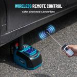 Seesii Electric Car Jack Battery-Powered, 5Ton 21V Cordless Car Hydraulic Jack with 4.0Ah Battery & Remote Control, Portable Emergency Tire Change Tool for Sedan SUV MPV Pickup