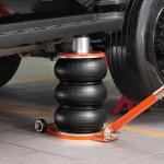 VEVOR Air Jack, 5 Ton/11000 lbs Triple Bag Air Jack, 4-10 S Lifting Pneumatic Jack with Heightened Column Lift up to 21.5"& Adjustable Handle, with Thick Rubber Pad, Fits for Car, SUV, Pickup Truck