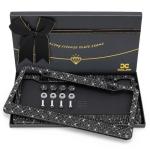 Bling License Plate Frame for Women, Sparkly Stainless Steel License Plate Frames| Over 1000 pcs 14 Facets Bedazzled Clear Glass Diamond Rhinestone Crystals w/Free Glitter Black Diamond+GiftBox（2Pcs）