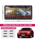 Bling License Plate Frame for Women, Sparkly Stainless Steel License Plate Frames| Over 1000 pcs 14 Facets Bedazzled Clear Glass Diamond Rhinestone Crystals w/Free Glitter Black Diamond+GiftBox（2Pcs）