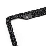 Bling License Plate Frame for Women, Sparkly Stainless Steel License Plate Frames| Over 1000 pcs 14 Facets Bedazzled Clear Glass Diamond Rhinestone Crystals w/Free Glitter Black Diamond+GiftBox（2Pcs）