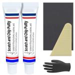 (2-Pack) Calvana Car Body Filler Repair Kit, Automotive Putty Scratch Filler, Quick-Drying Formula for Minor Touch-ups, Ideal for Car Paint Scratch Removal and Rust, Includes Repair Tools