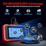 LAUNCH OBD2 Scanner CRP123I V2.0 Elite,2025 Lifetime Free Update Engine ABS SRS at Diagnostics Tool with 7 Resets,Oil/Throttle/SAS/BMS/EPB/DPF Reset/ABS Bleeding Car Scanner,Battery Test,FCA SGW