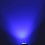 LEADTOPS 10Pcs 18mm 12V Eagle Eye LED Car Fog DRL Daytime Running Light Backup Reverse Tail Rock Lights Small bulb (Blue, Black Case)