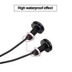 LEADTOPS 10Pcs 18mm 12V Eagle Eye LED Car Fog DRL Daytime Running Light Backup Reverse Tail Rock Lights Small bulb (Blue, Black Case)