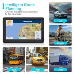 GPS Navigator for Car Truck RV,7 inch Touch Screen Real Voice Spoken Turn-by-Turn Direction Reminding Navigation System for Cars