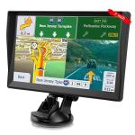 URFRU 7-Inch GPS Navigator for Car Truck RV, 2025 Offline Maps with Lifetime Free Updates, Touchscreen Sat Nav, Voice Guidance, Speed & Traffic Alerts, Custom Truck Routing