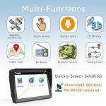 URFRU 7-Inch GPS Navigator for Car Truck RV, 2025 Offline Maps with Lifetime Free Updates, Touchscreen Sat Nav, Voice Guidance, Speed & Traffic Alerts, Custom Truck Routing