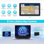 GPS Navigator for Car Truck RV,7 inch Touch Screen Real Voice Spoken Turn-by-Turn Direction Reminding Navigation System for Cars