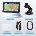 GPS Navigator for Car Truck RV,7 inch Touch Screen Real Voice Spoken Turn-by-Turn Direction Reminding Navigation System for Cars