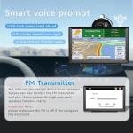 URFRU 7-Inch GPS Navigator for Car Truck RV, 2025 Offline Maps with Lifetime Free Updates, Touchscreen Sat Nav, Voice Guidance, Speed & Traffic Alerts, Custom Truck Routing