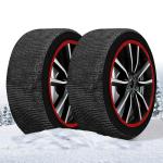 Snow Socks For Tires, Premium Model, +50% Resistance and +50% Durability, Textile Snow Chains for Electric Cars SUVs 4X4 Campers Caravans Commercial Vehicles (XL)